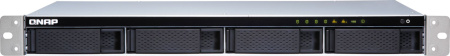 channel QNAP TS-431XeU-8G NAS 4 HDD trays, 10 GbE SFP+, rackmount, 1 PSU. ARM 4-core Cortex-A15 Annapurna Labs AL-314 1,7 GHz, 8 GB. W/o rail kit RAIL-B02