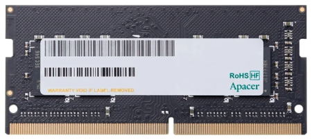 Apacer DDR4 16GB 3200MHz SO-DIMM (PC4-25600) CL19 1.2V (Retail) 2048*8 (AS16GGB32CSBBGH/ES.16G21.GSH)