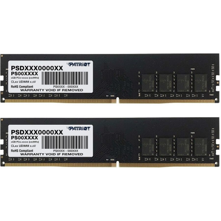 Память DDR4 2x8Gb 3200MHz Patriot PSD416G3200K Signature RTL PC4-25600 CL22 DIMM 288-pin 1.2В single rank