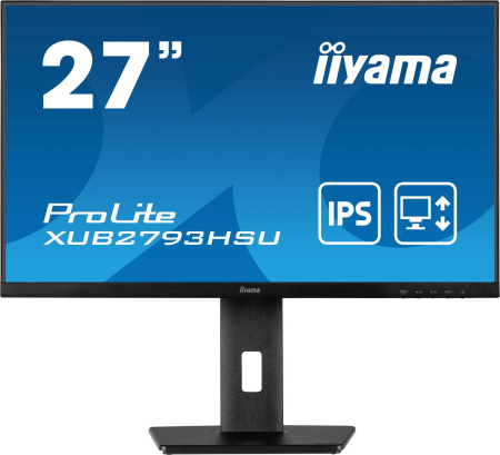 Монитор LCD 27" ETE IPS-panel, 1920x1080, 300 cd/m, 15cm Height Adj. Stand, Speakers, HDMI, DisplayPort, 4ms, USB-HUB 2x3.0