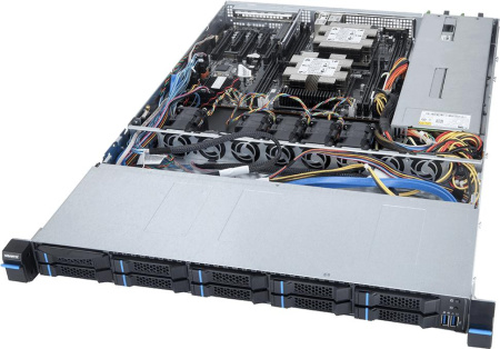 Gigabyte S12-P10R - 1U, 2*LGA 3647 (Intel Xeon Scalable Family), Intel C621, 8*DDR4 (up to 1Tb system memory), 10*2.5" SATA, 1*PCIe Gen3 x8 FHHL, 2*1Gb/s LAN ports (Intel 210AT) + 1*Mgmt LAN, Aspeed AST2500, 2*650W 80+ Platinum RPSU