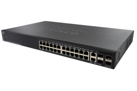 Коммутатор Cisco SG550X-24P-K9-EU Коммутатор Cisco SG550X-24P 24-port Gigabit PoE Stackable Switch SG550X-24P-K9-EU