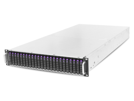 AIC Storage Server 2-NODE 2U noCPU(2)2nd Gen Xeon Scalable/TDP 165W/ no DIMM(16) per node/ 24x2,5"NVMe+ 2x2,5"(per node)/ 2x10GB SFP+/ 2x1GbE/ 2 x8 slots(FH)/ 1xOCP/2x1300W