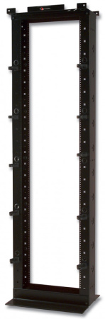 Siemon RS-07-S 19" Открытая стальная стойка 45U (2100 мм) шириной (6096 мм) и глубиной (4572 мм) с 10 кабельными органайзерами и липучками черная