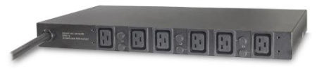 APC Rack PDU, Basic, 1U, 22kW, 230V, (6) C19 out; IEC 309 in
