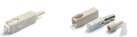 Hyperline SC-MM-0.9 Разъем клеевой SC MM (для многомодового кабеля) 0.9 мм simplex (белый)