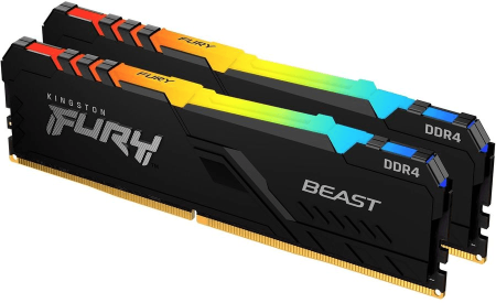 Kingston 32GB 3200MHz DDR4 CL16 DIMM (Kit of 2) FURY Beast RGB