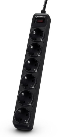 Surge protector CyberPower B0620SB0-DE NEW 1.8m, 6 outlet, 350 joules, 10A, black 