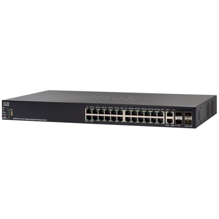 Коммутатор Cisco SG550X-24-K9-EU Коммутатор Cisco SG550X-24 24-port Gigabit Stackable Switch SG550X-24-K9-EU