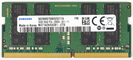 Samsung DDR4 16GB UNB SODIMM 2666, 1.2V