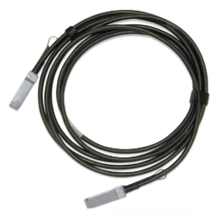 Mellanox passive copper cable, ETH 100GbE, 100Gb/s, QSFP28, 3m, Black, 26AWG, CA-N, 1 year