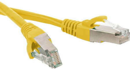 Hyperline PC-LPM-SFTP-RJ45-RJ45-C6-0.5M-LSZH-YL Патч-корд SF/UTP, экранированный, Cat.6 (100% Fluke Component Tested), LSZH, 0.5 м, желтый