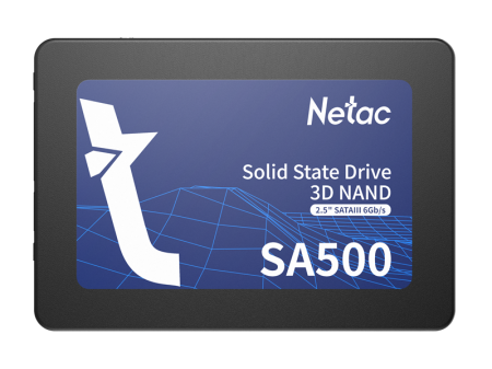 Netac SSD SA500 2.5 SATAIII 3D NAND 120GB, R/W up to 500/400MB/s, 3y wty