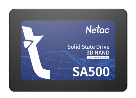Netac SSD SA500 2.5 SATAIII 3D NAND 480GB, R/W up to 520/450MB/s, 3y wty