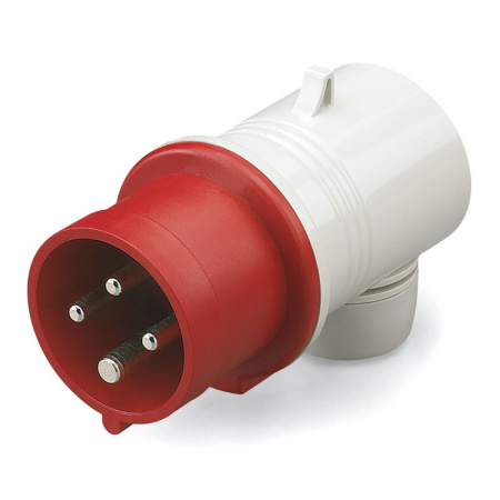 DKC / ДКС DIS2211636 Вилка кабельная угловая винтовой зажим 16A 3P+E IP44 для сечения кабеля 15-25мм2 400В цвет красный