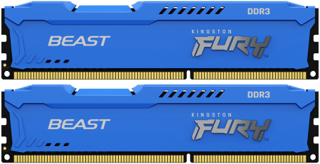 Kingston 8GB 1866MHz DDR3 CL10 DIMM (Kit of 2) FURY Beast Blue