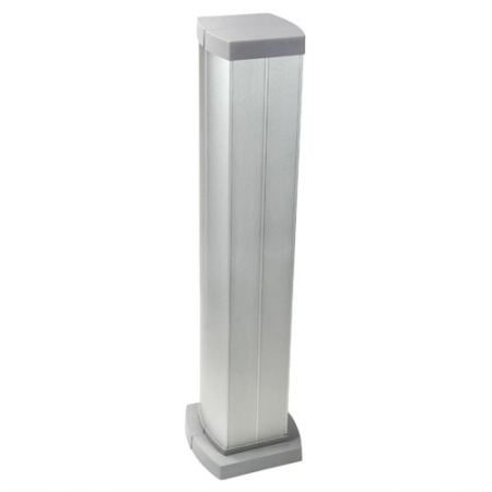 LEGRAND 653044 Snap-On Мини-колонна алюминиевая с крышкой из алюминия 4 секции, высота 0.68 м, цвет алюминий