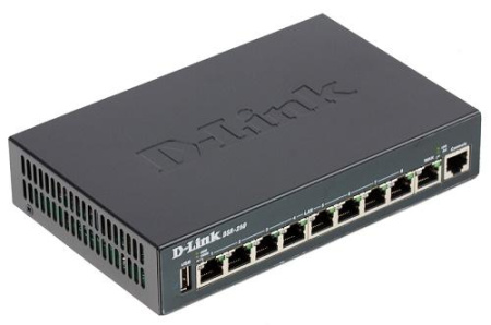D-Link DSR-1000/B1A, Firmware for Russia, VPN Firewall 2 10/100/1000 Mbps WAN port, 4 10/100/1000 Mbps LAN port. Support Ipv6. Firewall Throughput 130 Mbps, Support 60000 concurrent sessions, NAT, PA