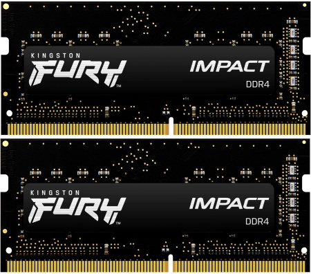 Kingston 16GB 2666MHz DDR4 CL15 SODIMM (Kit of 2) FURY Impact