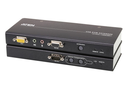 Удлинитель консоли (клав./мышь USB+мон.+аудио+RS232) на 200м/ USB VGA/Audio Cat 5 KVM Extender