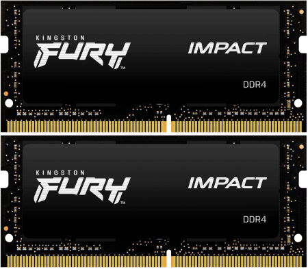 Kingston 32GB 2666MHz DDR4 CL15 SODIMM (Kit of 2) 1Gx8 FURY Impact